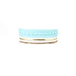 NASZYJNIK CHOKER KORONKA - NIEBIESKI N520N