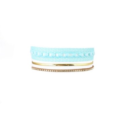 NASZYJNIK CHOKER KORONKA - NIEBIESKI N520N