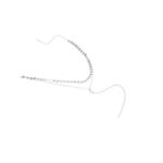 Srebrny naszyjnik choker wpadający z diamencikiem - obrazek 4