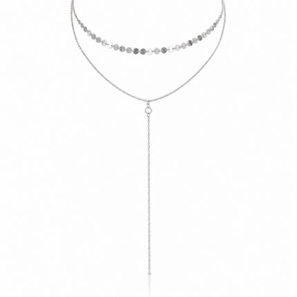 NASZYJNIK CHOKER wpadający Z DIAMENCIKIEM N537S