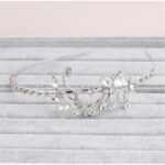 Ślubna opaska do włosów FLORAL CRYSTAL O11